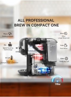 HiBREW HiBREW Multiple Capsule Coffee Machine Hot/Cold  Capsule ESE Pod Ground Coffee Cafeteria  5 in 1 H2B  - Image 3