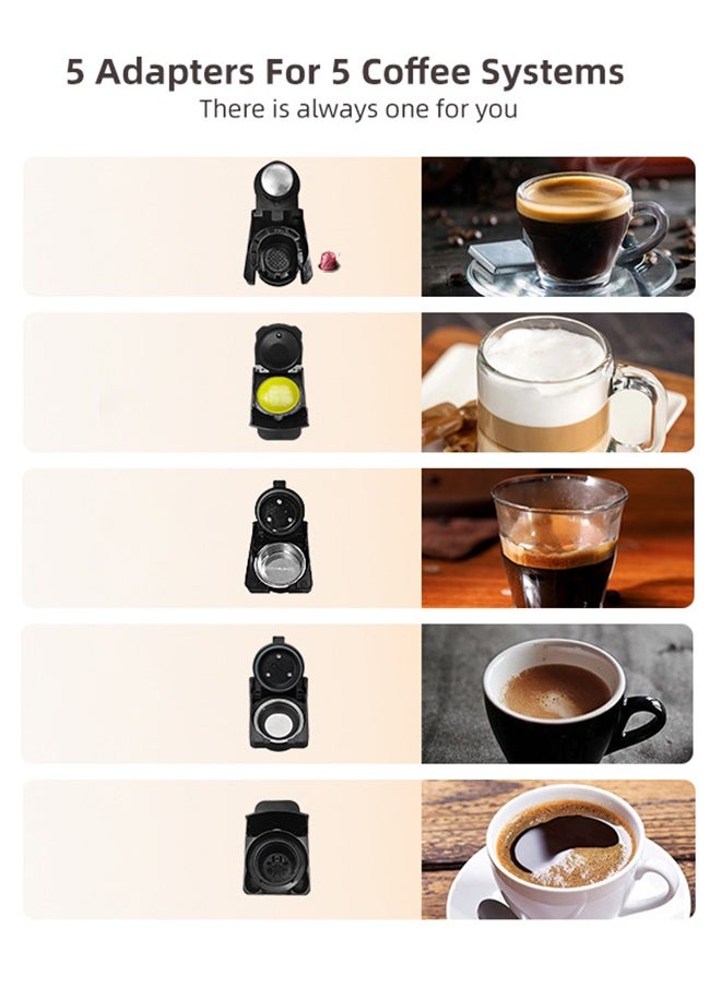 HiBREW - HiBREW Multiple Capsule Coffee Machine Hot/Cold  Capsule ESE Pod Ground Coffee Cafeteria  5 in 1 H2B - Image 1
