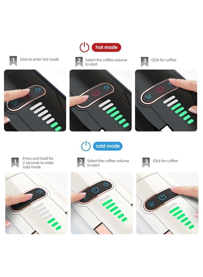 هيبرو ماكينة صنع القهوة HiBREW 5 في 1 متعددة الكبسولات الساخنة/الباردة DG كابتشينو Nes كبسولة صغيرة ESE Pod قهوة مطحونة كافتيريا 20Bar H2B - Image 5