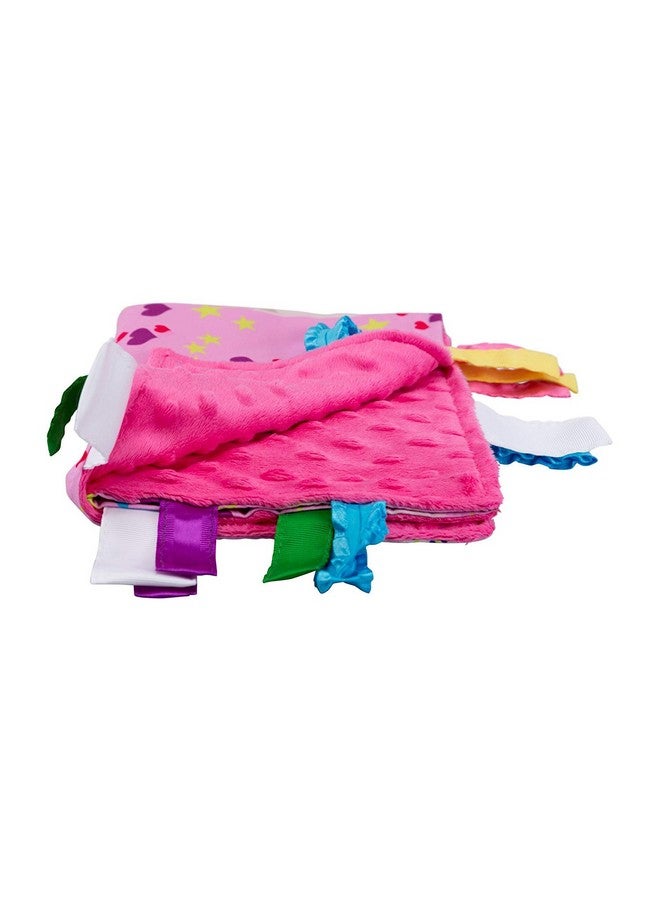 The Learning Lovey Educational Learning Lovey Ribbon Tag Security Blankets (Unicorn) - Image 2