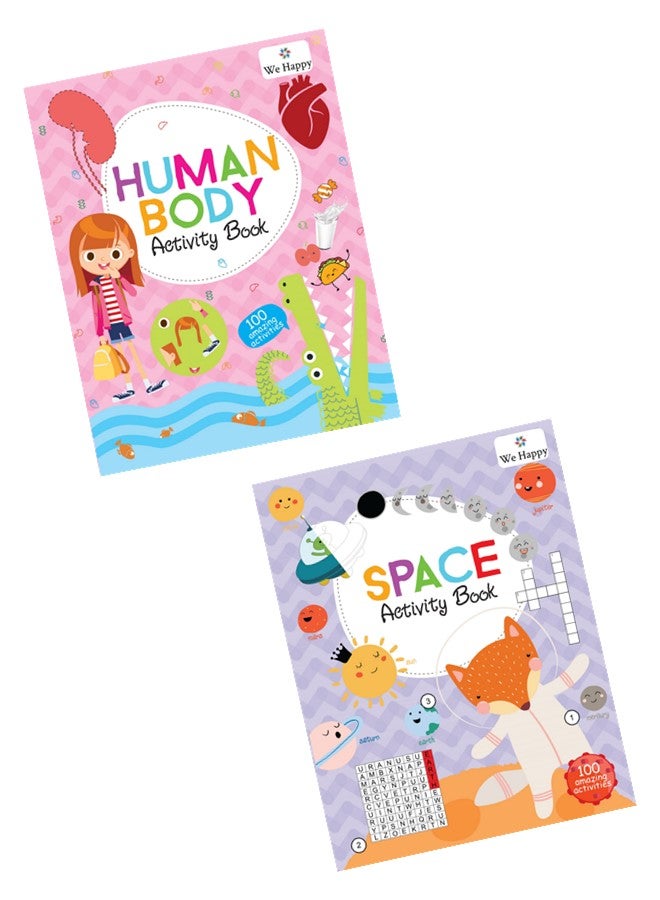 وي هابي قطعتان - لعبة الأنشطة الخاصة بجسم الإنسان والفضاء للتعلم الإبداعي والتطوير التعليمي المبكر - Image 1