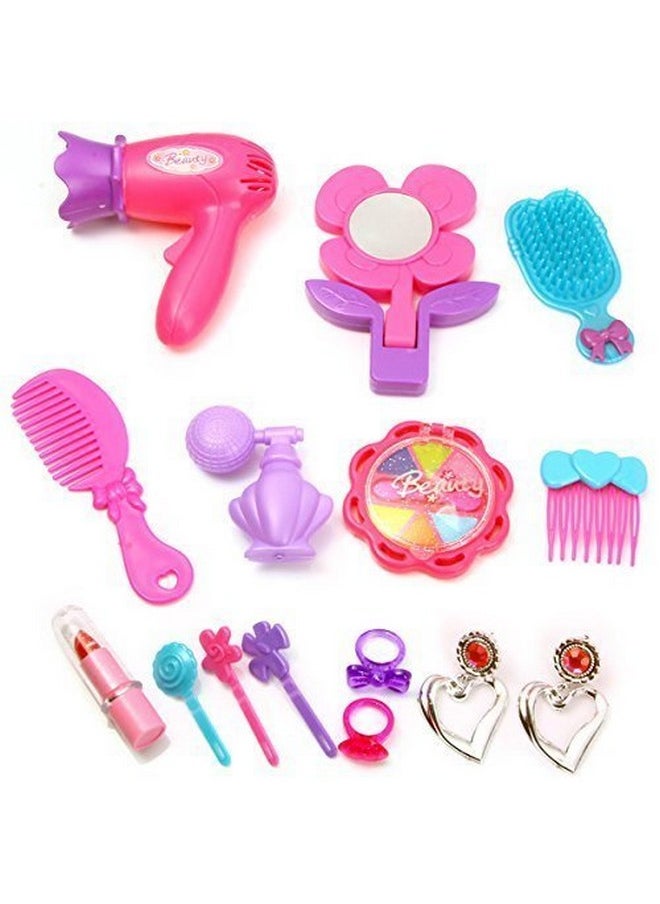 Famous Quality Famous Quality Beauty Set for Girls Cosmetic and Makeup Toy for Girls Beauty Kit (Pink)  - Image 2