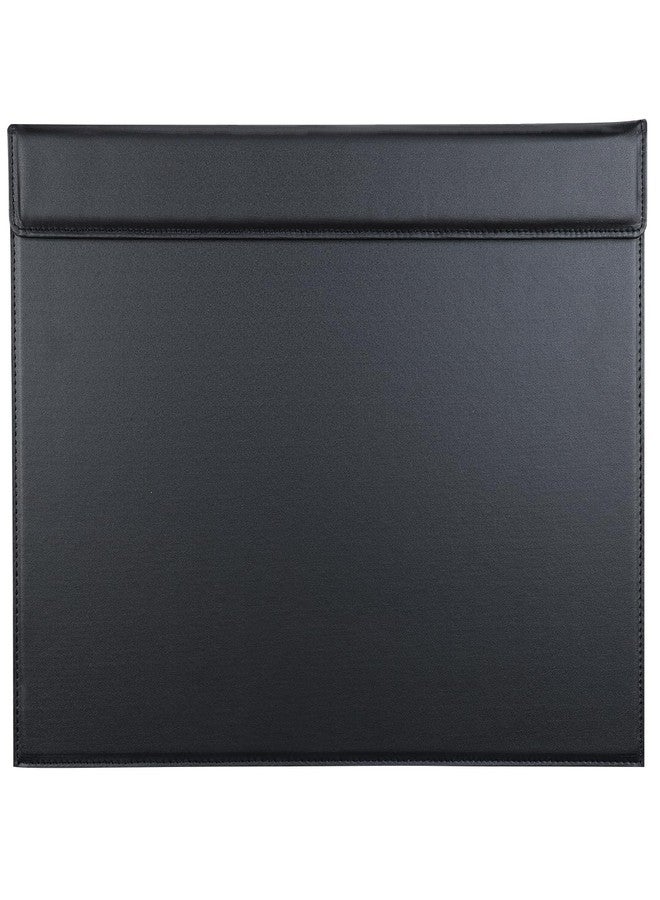 KINGFOM 18''x14'' Large Rectangle A3 Desk Writing & Drawing Desk Pad &Board Table Protector Mat with Paper Clip on Top Black - Image 1