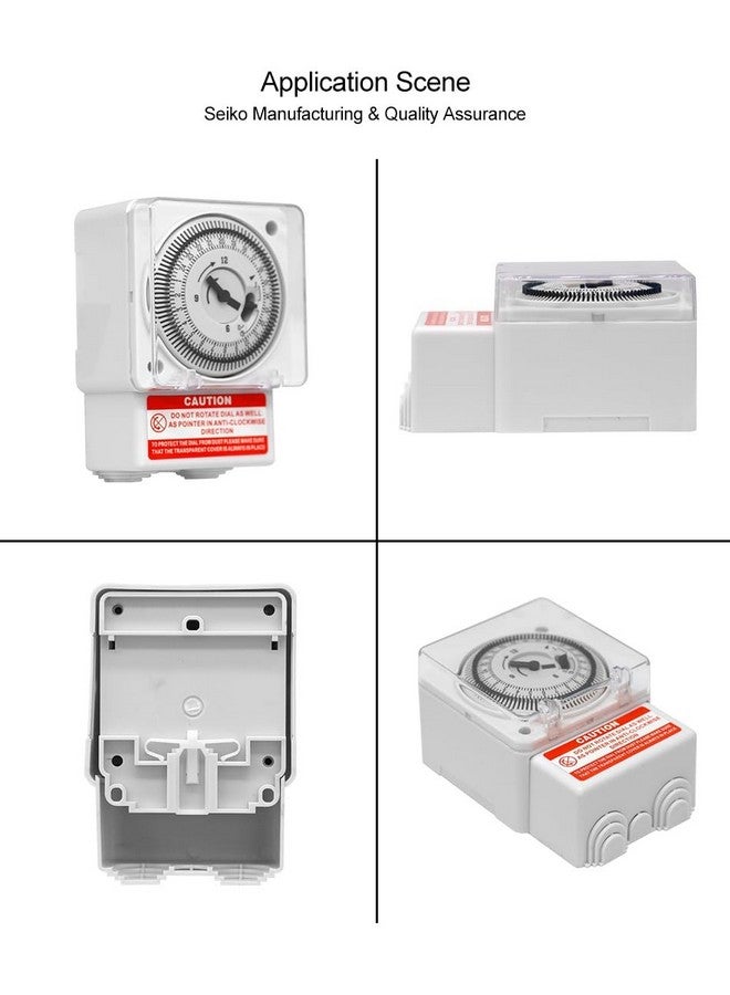 Real Instruments FM/1 QT Quartz Analog Manual Time Switch J648B FM1 AC 240V Daily Dial Programmable Electronic Timer Switch - Image 4