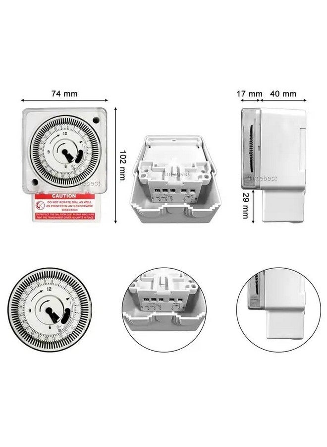 Real Instruments FM/1 QT Quartz Analog Manual Time Switch J648B FM1 AC 240V Daily Dial Programmable Electronic Timer Switch - Image 3