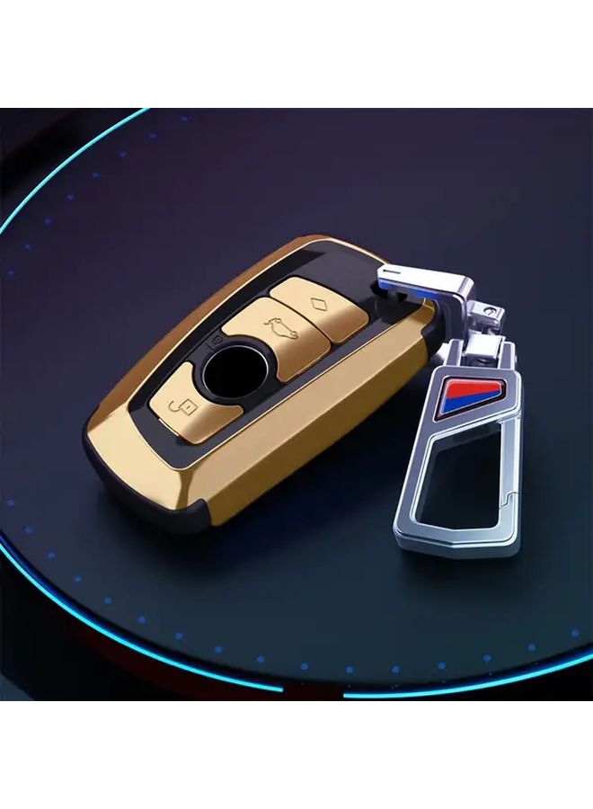غطاء حافظة مفتاح سيارة فضي اللون لسيارات BMW من الفئات 1، 2، 3، 4، 5، 6، X1، X3، X4، X5، X6، F36، F25، F26، F30، F34، F10، F07، F20، Z10، F15، F16 - Image 1