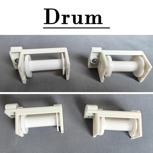 GREEN DECOR Roman Blinds Installation Kit Set, 2 Clutch Connector for 38mm Pipe with 2 Drums, 2 L Brackets, 2 End Cap, Corded Chain, 4 Screw and 4 Wall Plug - Image 4