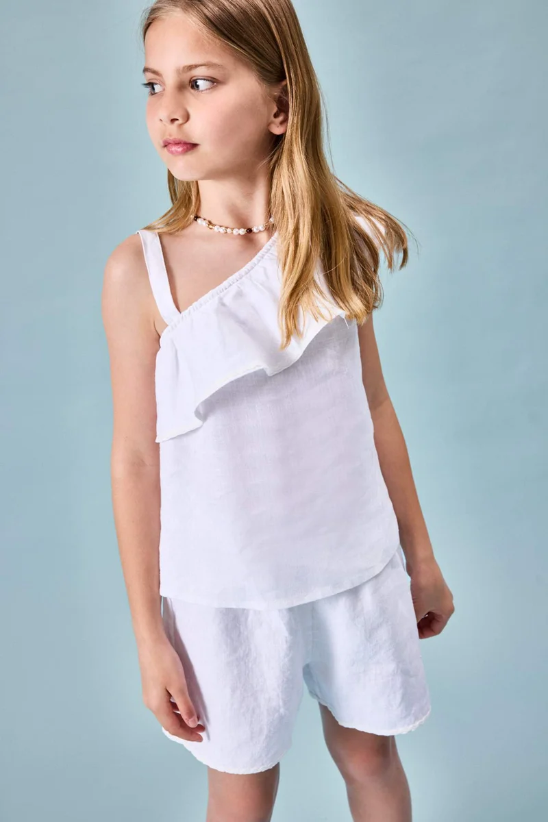 ديفاكتو Girl Regular Fit Short Sleeve Blouse
