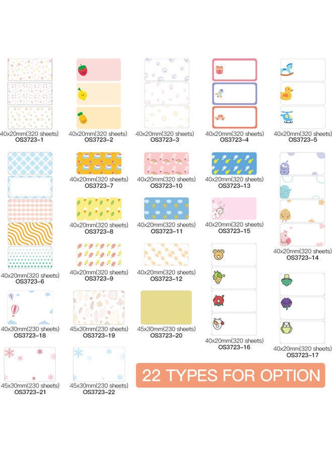 NIBEMINENT 320-Sheet Waterproof Cartoon Thermal Printing Paper Roll - Image 3