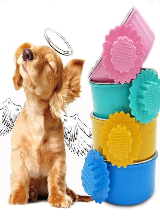 DEVILMAYCARE Pet Feeder Dog Bowl Stainless Steel Food Hanging Bowl Crates Cages Dog Parrot Bird Pet Drink Water Bowl Dish Accessory (L: 6''x2.2'', Pink) - Image 3
