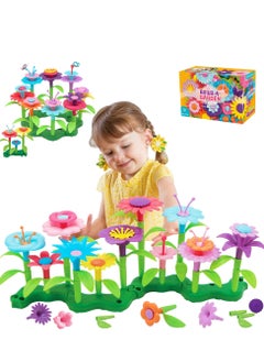 Excefore Flower Garden Building Set, 46 PCS Flower Garden Building Toys for Girls, STEM Gardening Pretend Play Set, Stacking Game for Toddlers and Preschoolers, Ages 3-8 Years  - Image 1
