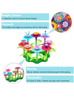 Excefore Flower Garden Building Set, 46 PCS Flower Garden Building Toys for Girls, STEM Gardening Pretend Play Set, Stacking Game for Toddlers and Preschoolers, Ages 3-8 Years  - Image 2