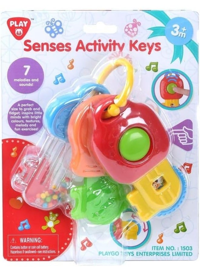 Play Baby Activities Keys With Sound | Colorful Key Set With Melodies | Stimulates Development | Age 3 Months+