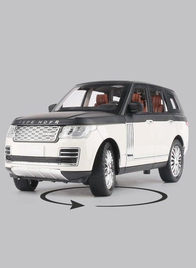 Coelon 1:24 Die cast Metal Toy car Refender Model Car Light Sound Pull Back - Image 4