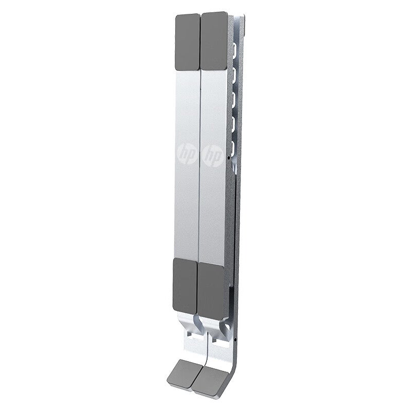 Huipu (HP) Laptop Cooling Stand with Height Adjustment, Aluminum Alloy Foldable Riser Compatible with Apple, Lenovo Legion, Huawei, Dell, Six-Level Adjustment - Silver - Image 2