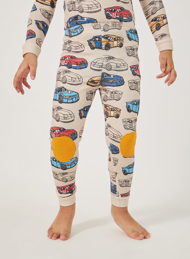 Styli Graphic Print Round Neck T-Shirt and Shorts Pyjama Set - Image 5