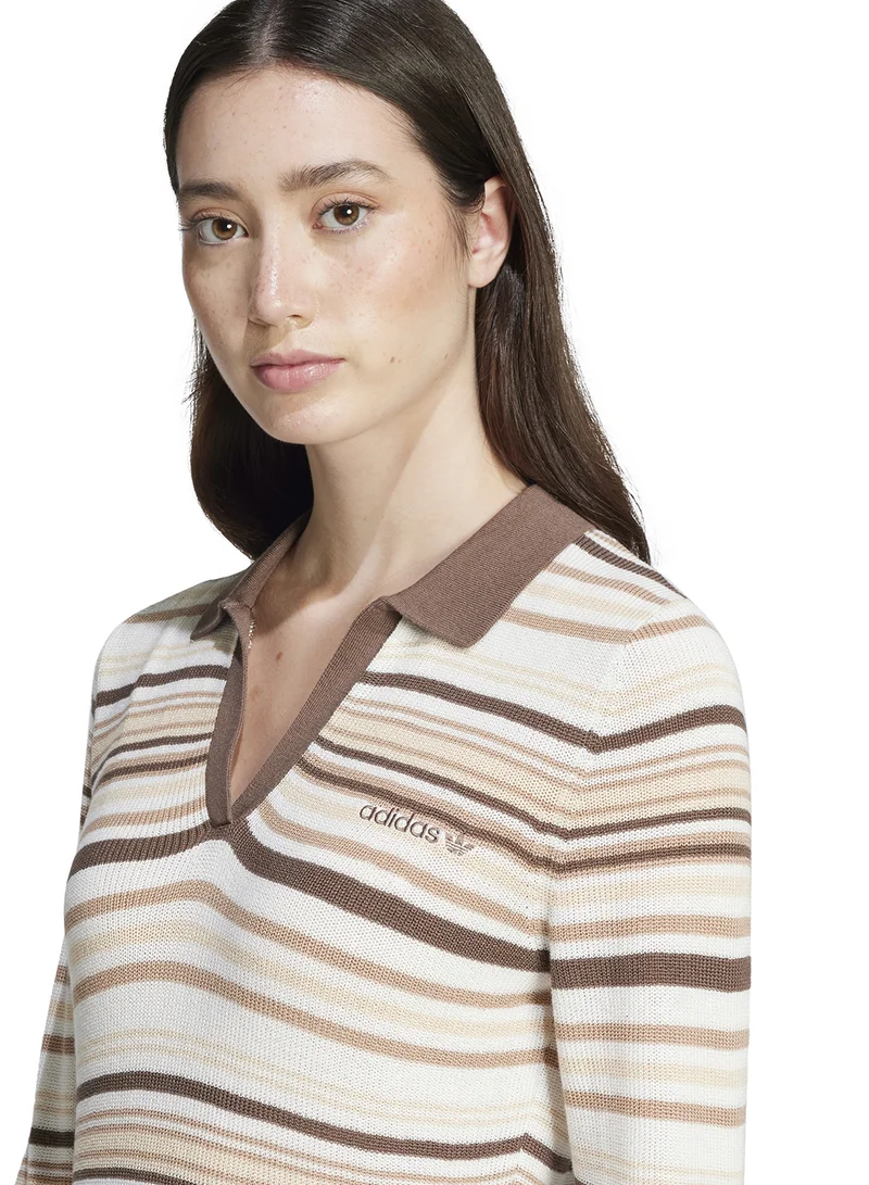 adidas Originals Striped Knit Dress