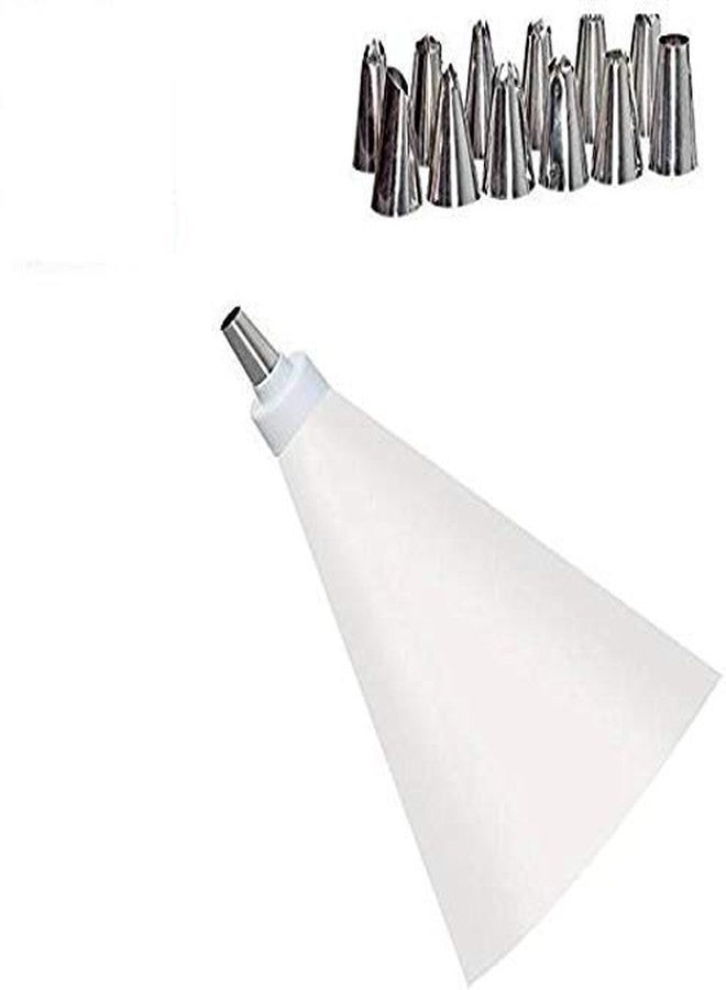 Perfect Pricee 12 Piece Cake Decorating Set Frosting Icing Piping Bag Tips with Steel Nozzles - Image 3