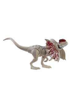 Jurassic World Toys Jurassic World Fierce Force Dilophosaurus Dinosaur Action Figure Movable Joints, Realistic Sculpting & Single Strike Feature, Kids Gift Ages 3 Years & Older  - Image 2