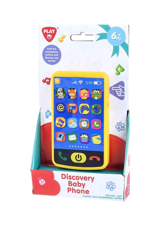 PLAYGO هاتف تعلم الأطفال من بلاي جو - اكتشاف مع 18 صوت وزر لمسي تفاعلي - Image 1