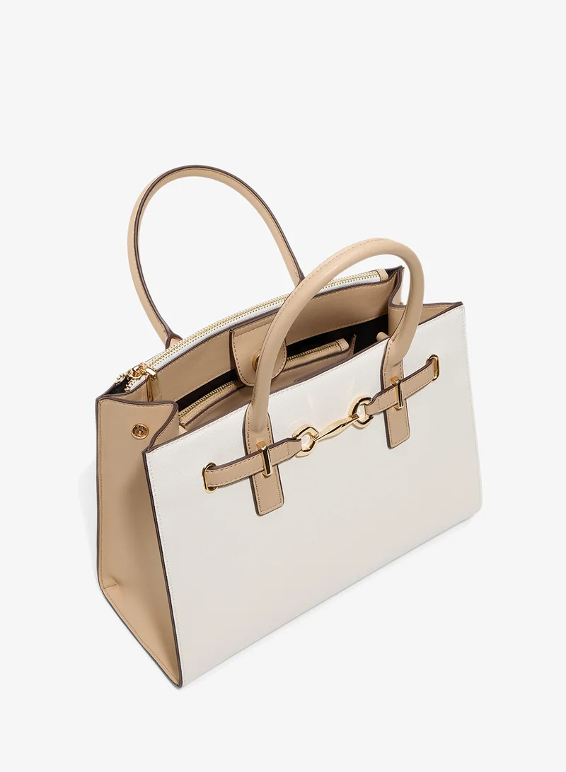 Aldo WHITE COMBO Evielyne Satchel Bag for Women | Best Price UAE