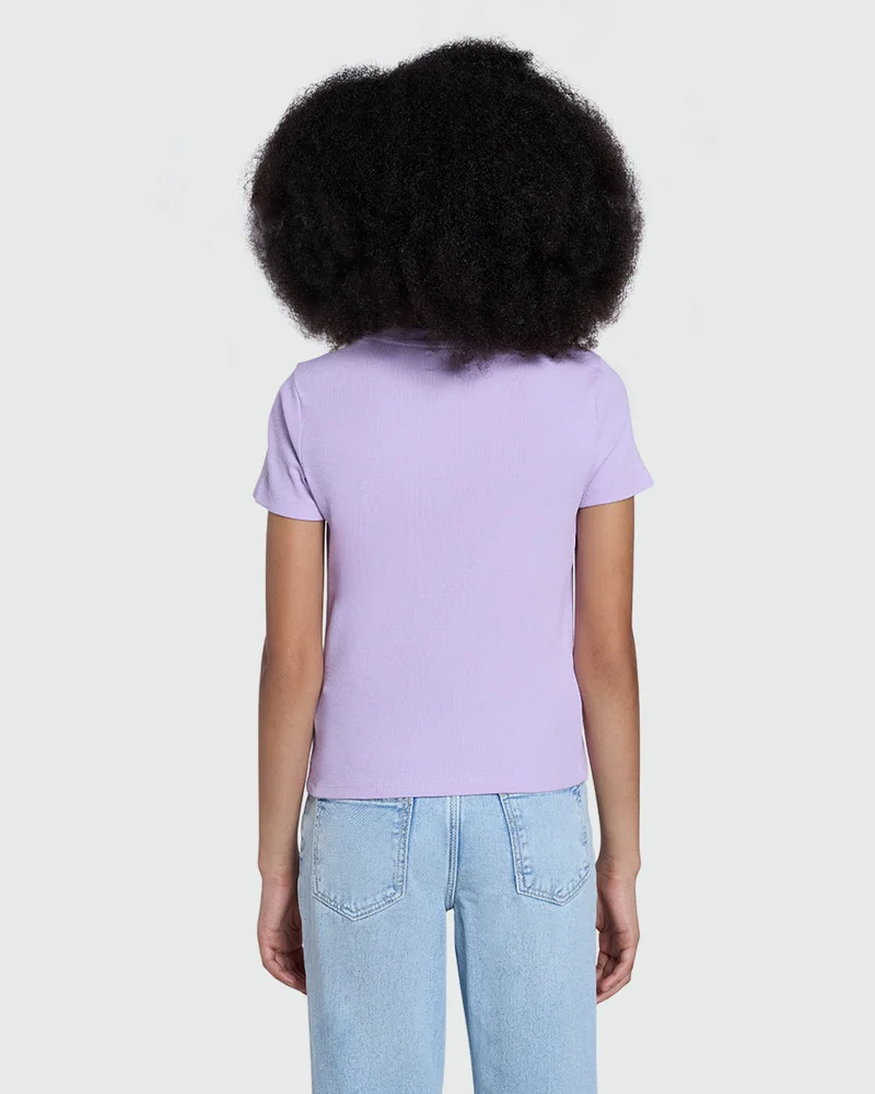 Ovs Lilac Breeze Ribbed Tee By – For Girls