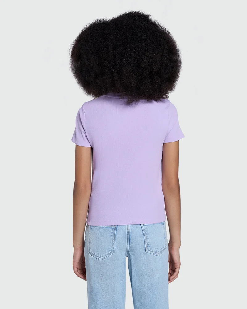 Ovs Lilac Breeze Ribbed Tee By – For Girls