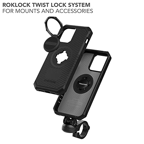 Rokform - iPhone 14 Pro Max Case, Rugged Series, Dual Magnet + MagSafe Compatible, iPhone Cover with RokLock Twist Lock, Magnetic Protective Apple Gear, Drop Tested Armor (Black) - Image 5