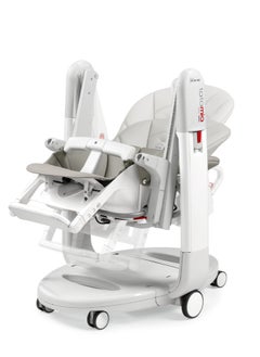 Peg Perego Peg Perego Tatamia Follow Me Recliner Rocking High Chair 5-Point Harness With Double Removable Tray And Cup Holder 59  X 107  X 78  - Grey Upto 3 Yrs  - Image 5