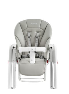 Peg Perego Peg Perego Tatamia Follow Me Recliner Rocking High Chair 5-Point Harness With Double Removable Tray And Cup Holder 59  X 107  X 78  - Grey Upto 3 Yrs  - Image 2