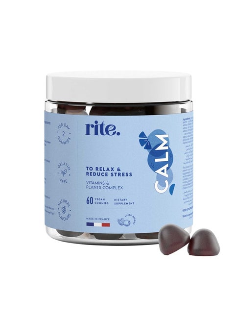 Rite Sleep Gummies, Sleep Aid, Melatonin Alternative, Relaxation, Berries Flavour (60 Count,1 Month)