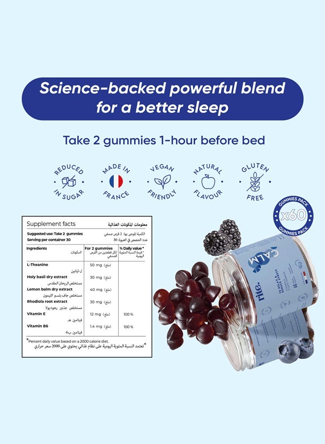 Rite Calm Vegan 60 Gummies rite - Image 3