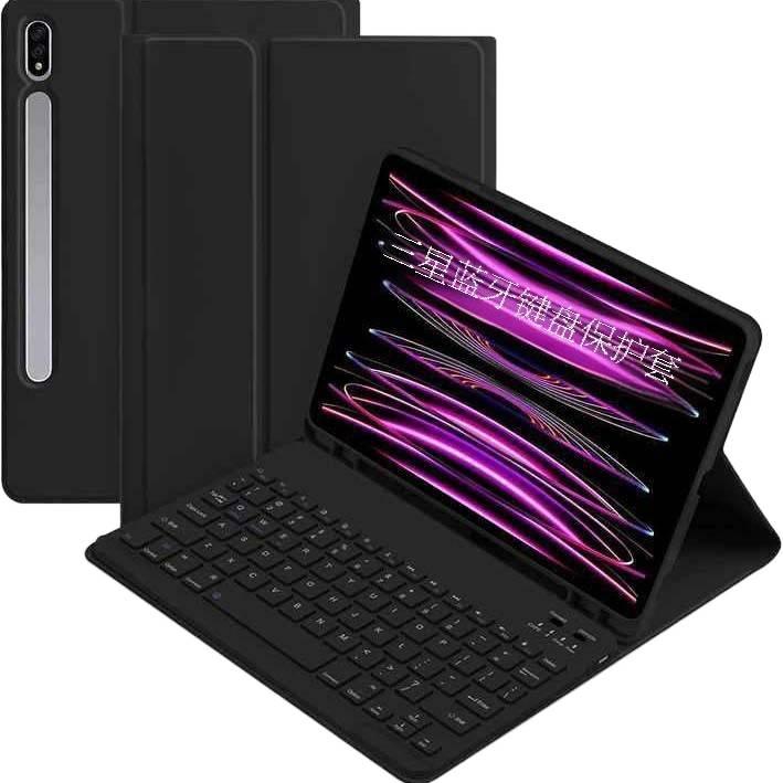DGG حافظة آيباد متوافقة مع عدة موديلات آيباد مع حامل قلم باللون أسود باللون الأسود iPad - Image 2