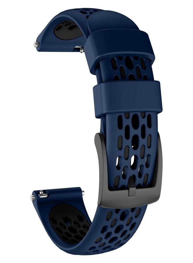 MYSNBKN Strap for Garmin Forerunner 265/Forerunner 255/Vivoactive 4/Venu 3/Venu 2, 22mm Replacement Band Soft Silicone - Image 1