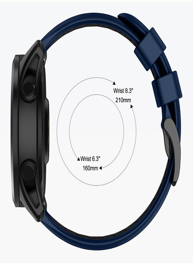 MYSNBKN Strap for Garmin Forerunner 265/Forerunner 255/Vivoactive 4/Venu 3/Venu 2, 22mm Replacement Band Soft Silicone - Image 5