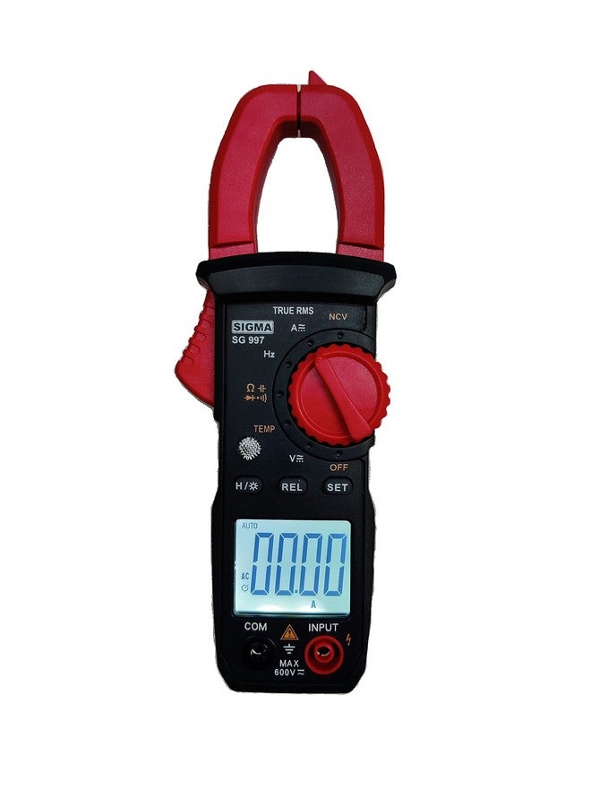 سيغما جهاز قياس التيار المتردد/المستمر الرقمي SIGMA SG997 حتى 600 أمبير تيار متردد/مستمر