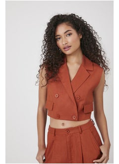 FOREVER 21 Jackets Vest Slvls Cropped  - Image 1