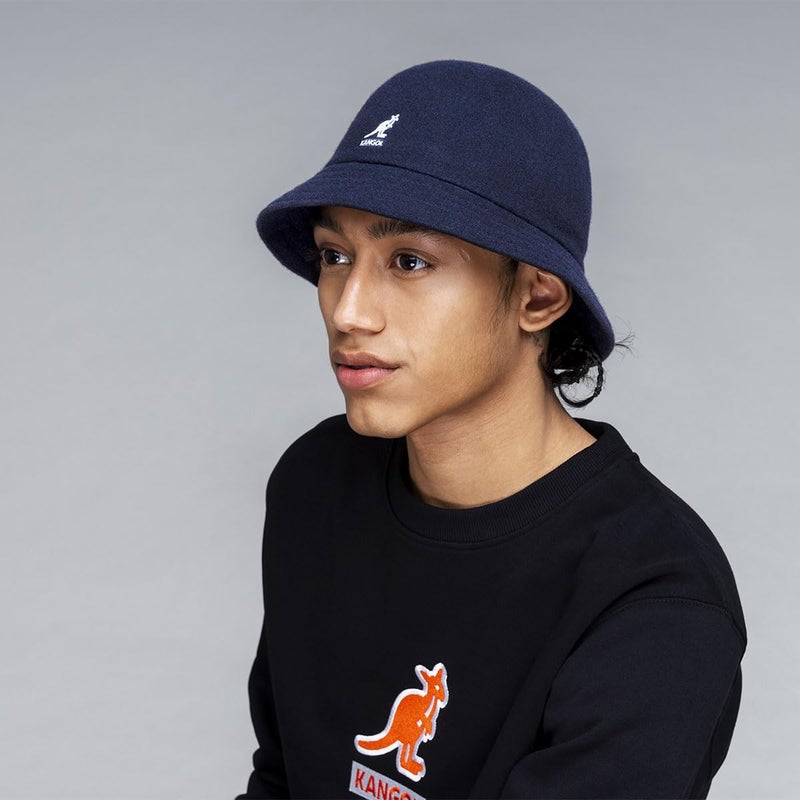 KANGOL كنجول صوف كاجوال - أزرق داكن/L - Image 4