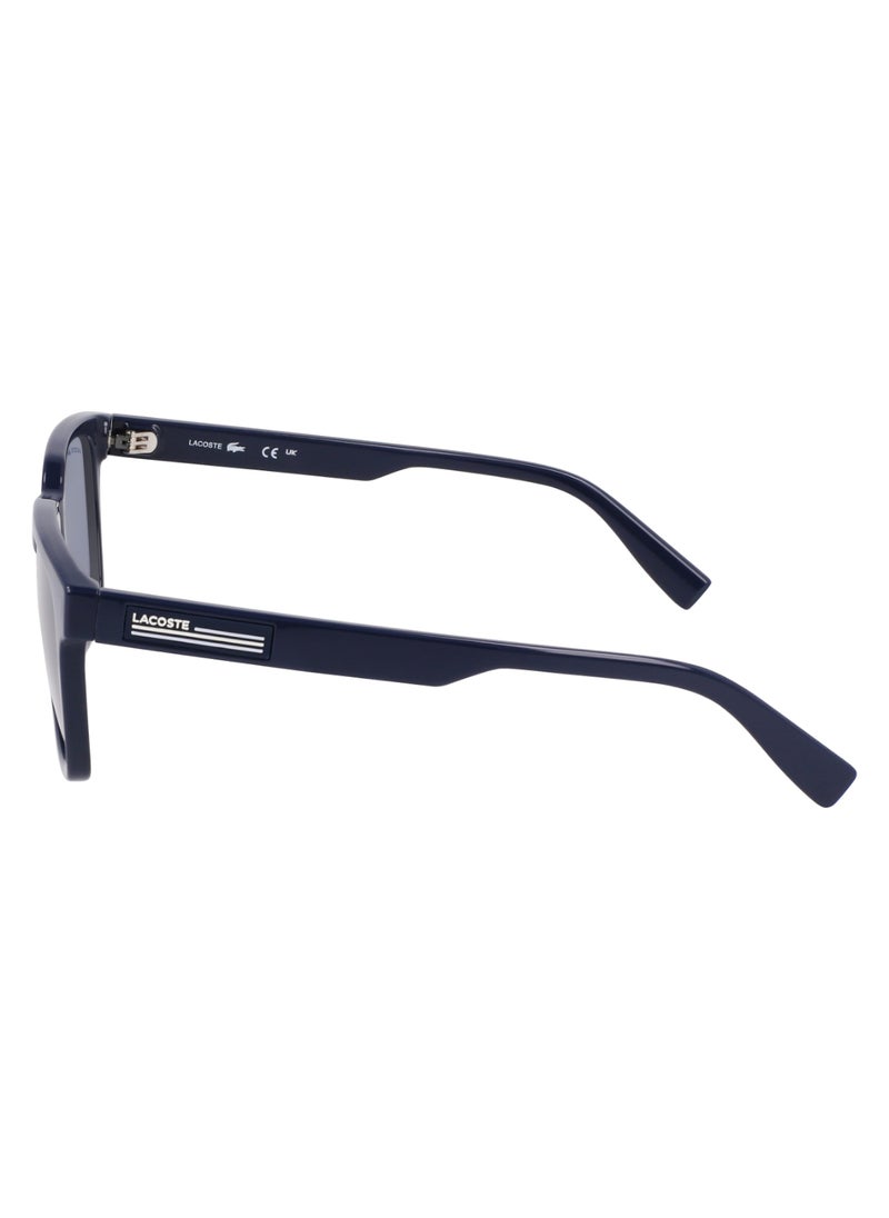LACOSTE FULL RIM BIO INJ-G820 MODIFIED RECTANGLE LACOSTE SUNS L6028S  5419 (410) BLUE  - Image 4