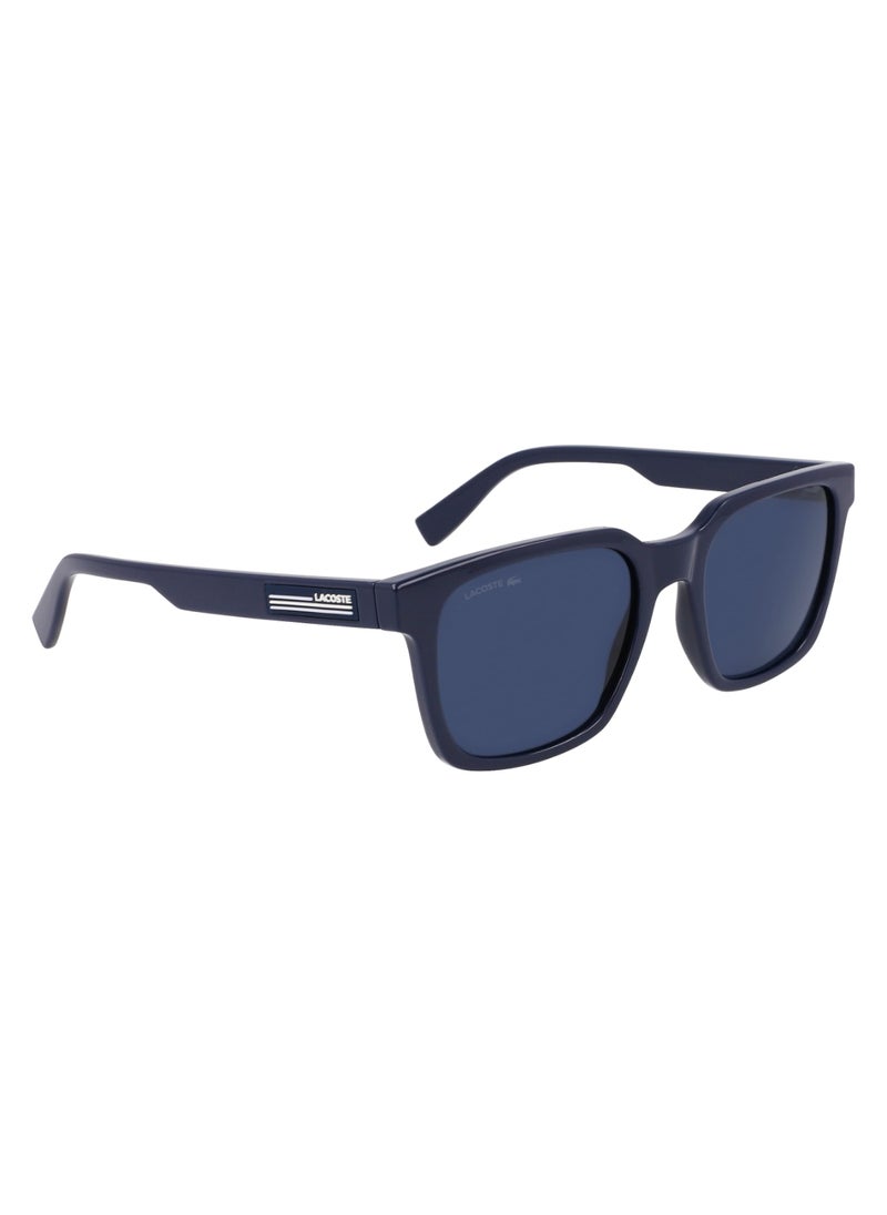 LACOSTE FULL RIM BIO INJ-G820 MODIFIED RECTANGLE LACOSTE SUNS L6028S  5419 (410) BLUE  - Image 3