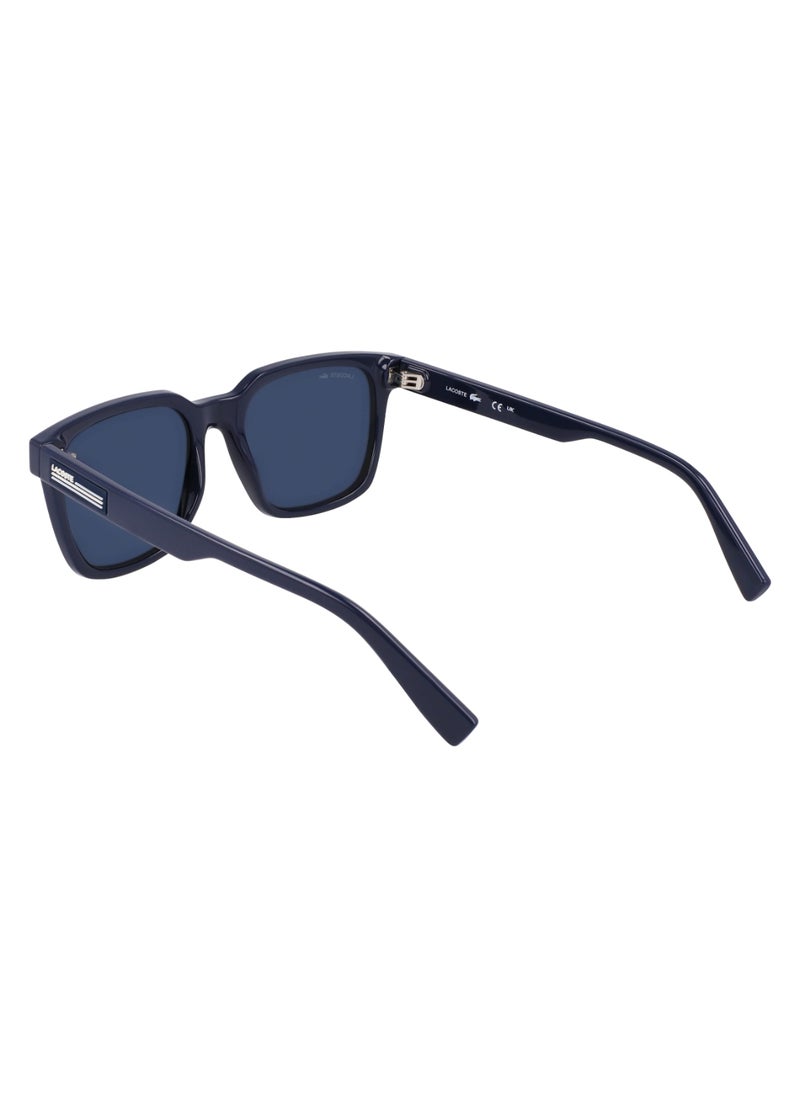 LACOSTE FULL RIM BIO INJ-G820 MODIFIED RECTANGLE LACOSTE SUNS L6028S  5419 (410) BLUE  - Image 5