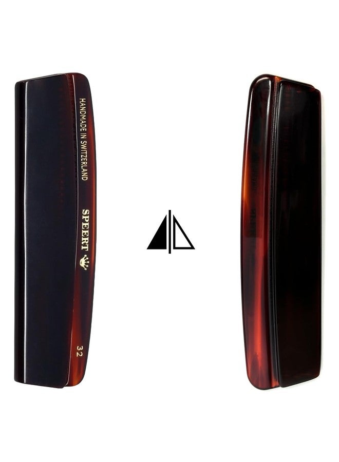 Speert #32 Handmade Wide Narrow Tooth Comb Tortoise Havana Acetate Thick Coarse Curly Thin Fine Straight Hair Detangling Parting Grooming Teasing Hair Styling Hairdresser Barber Hairdressing Wet Dry - Image 5