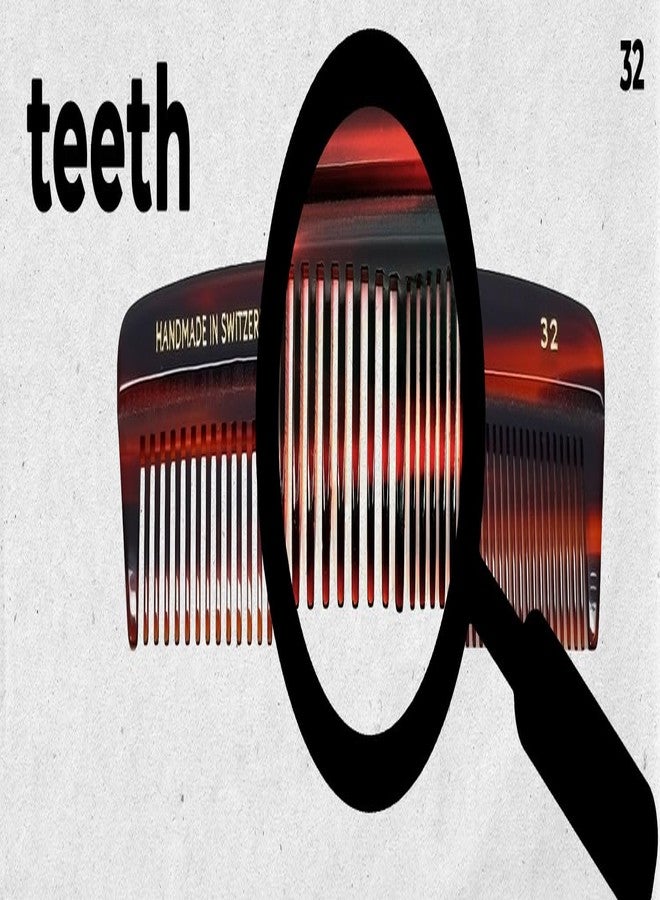 Speert #32 Handmade Wide Narrow Tooth Comb Tortoise Havana Acetate Thick Coarse Curly Thin Fine Straight Hair Detangling Parting Grooming Teasing Hair Styling Hairdresser Barber Hairdressing Wet Dry - Image 4