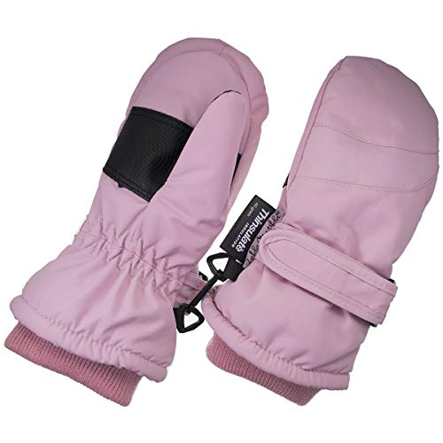 Zelda Matilda Children Toddlers and Baby Mittens Made With Thinsulate,and Fleece - Winter Waterproof Gloves By Zelda Matilda, Light Pink, 1 - 2 years - Image 1