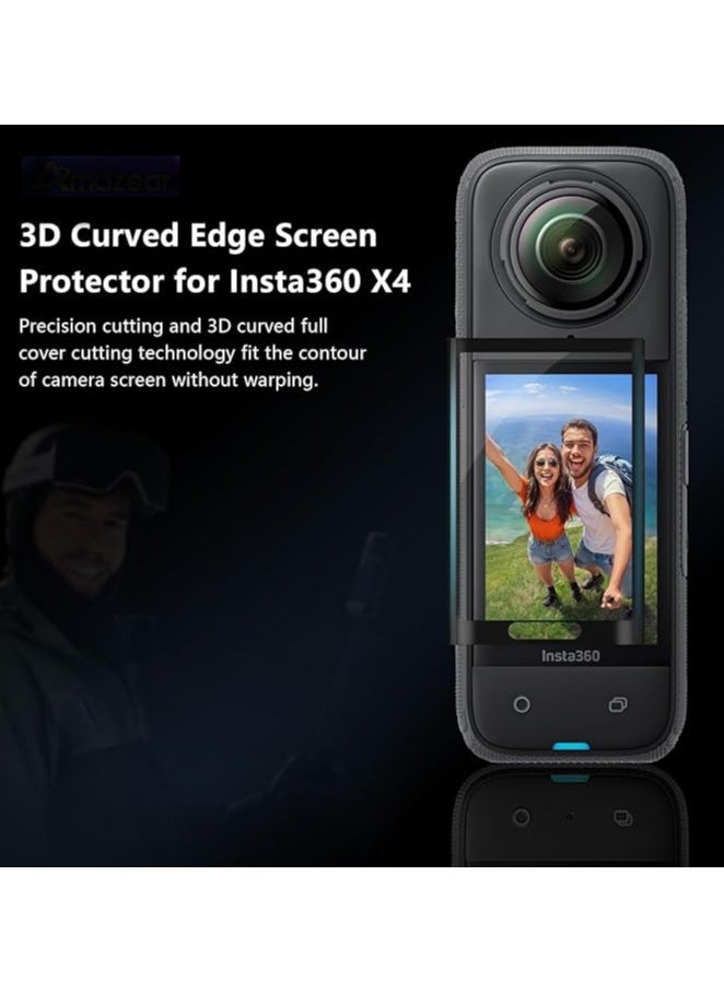 Generic - 2 Pack Screen Protector Film for Insta360 X4 Accessories, Tempered Glass LCD Display Film, Ultra HD, 9H Hardness, Scratch Resistant - Image 1