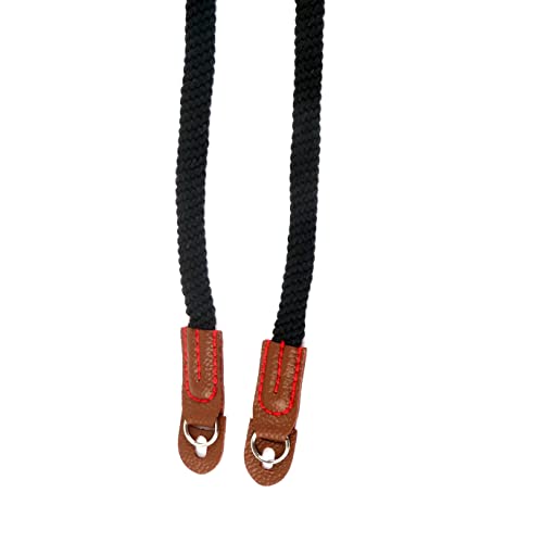 Fotasy Vintage Cotton Camera Straps, Round Cord Camera Belt, Cotton Rope, Shoulder Strap, 103cm, Soft Light Weight Elastic, Neck Strap for Mirrorless Cameras and Compact DSLR,Multi,VCRB - Image 5