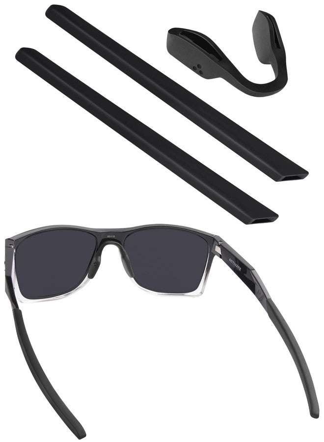 BLAZERBUCK Sock Kits Earsocks & Nosepieces for Oakley Activate OX8173/Activate Asian Fit OX8169F Eyeglasses - Black - Image 1