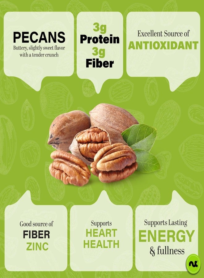 NUT CRAVINGS - Candied Pecans Honey Glazed Praline, No Shell (16oz - 1 LB) Packed Fresh in Resealable Bag - Healthy Protein Food Snack, Food Assortments - Image 2
