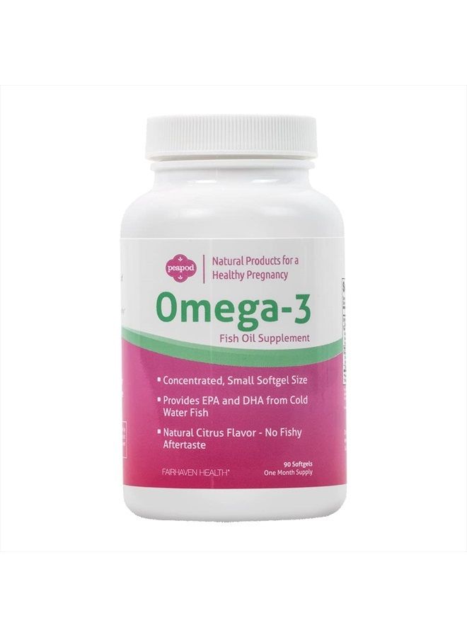 fairhaven health PeaPod Omega-3 Premium Icelandic Fish Oil Supplement for Healthy Pregnancy, Made with EPA, DHA and Fatty Acids for Cognitive Function, Citrus Flavor - Image 1