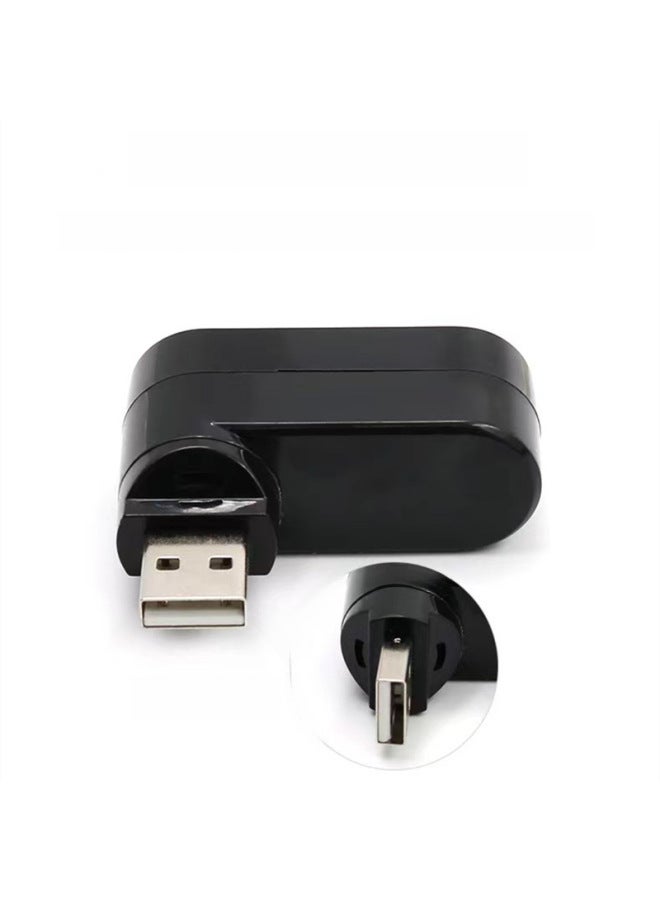 كمبيوتر متعدد الواجهات دوار USB 2.0 محور - 3 منافذ USB مقسم محور موسع من منفذ واحد إلى ثلاثة منافذ - Image 2